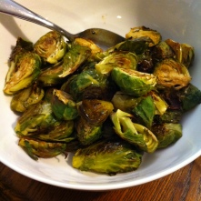 Brusselsprouts with a raspberry balsamic vinegar!
